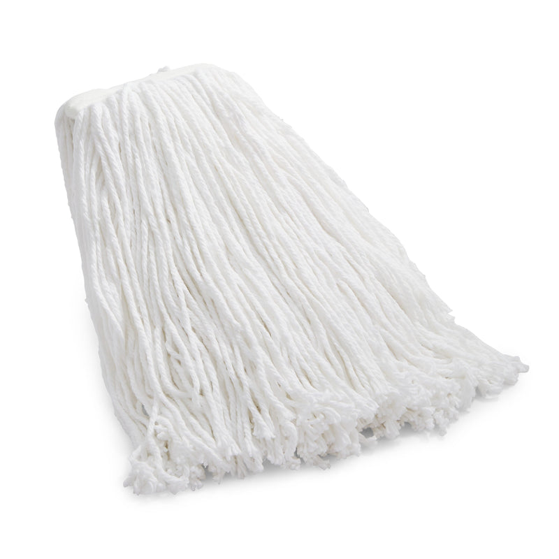 Coastwide Professional™ Cut-End Wet Mop Head, #24, Rayon, 1" Headband, White (CW57746)