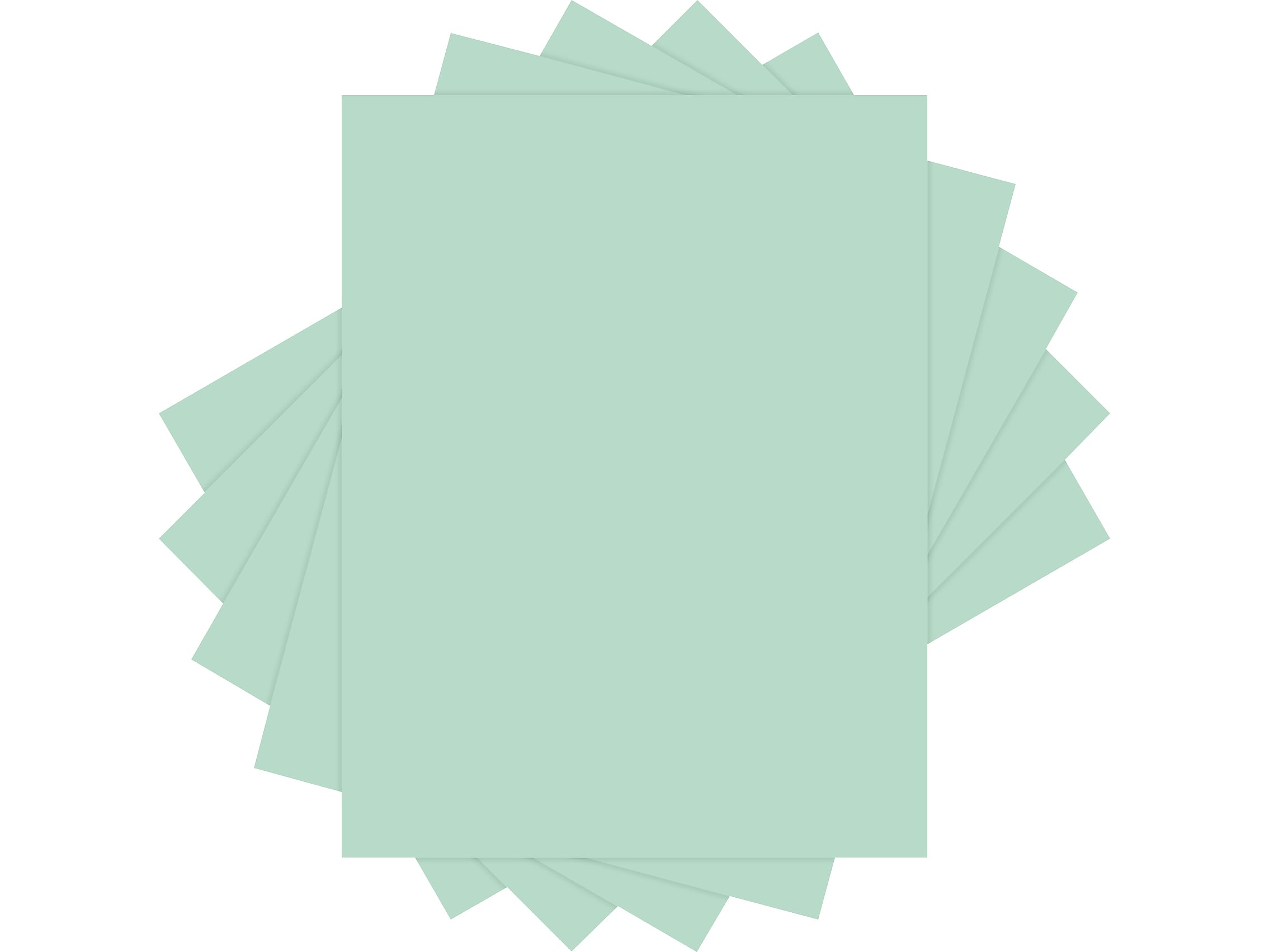 Lettermark Colors 30% Recycled Colored Paper, 20 lbs., 8.5" x 11", Green, 500 Sheets/Ream (94304)