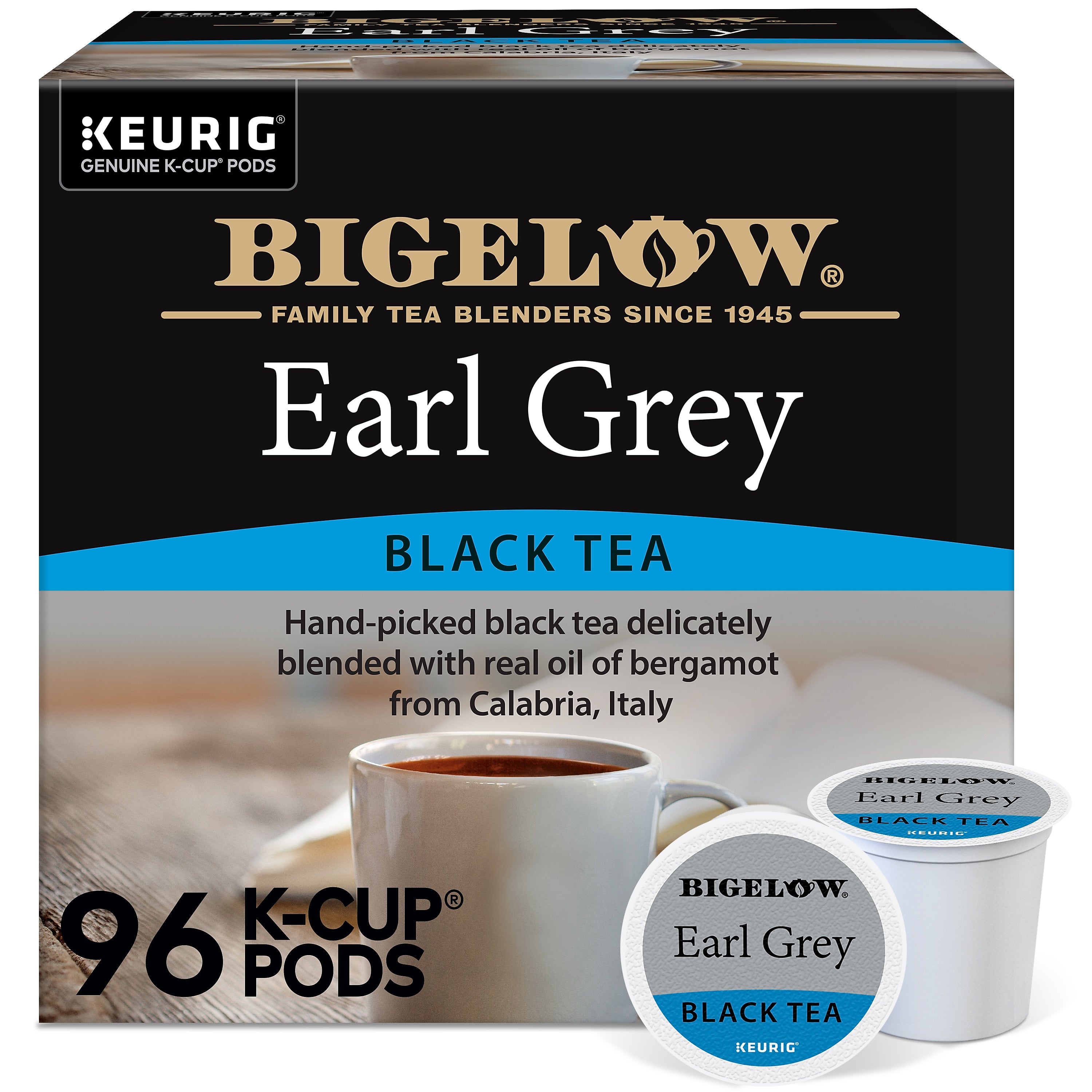 Bigelow Earl Grey Black Tea, Keurig® K-Cup® Pods, 96/Carton (6082CT)