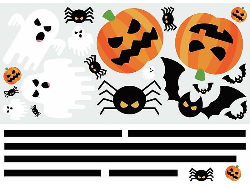 RoomMates Halloween Contemporary Wall Decal Set, Holiday (RMK4690GM)