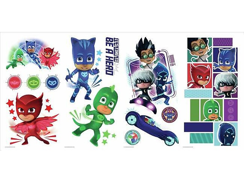 RoomMates PJ Masks Children's Wall Decal Set, Cartoons (RMK3586SCS)