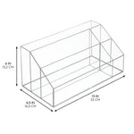 iDESIGN 5-Compartment 2-Piece Plastic Drawer Organizer, Clear, 2 Piece (29107M2)