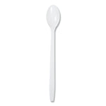 AmerCareRoyal Plastic Tea Spoons, 7.87", White, 1,000/Carton (RPPP2303W)