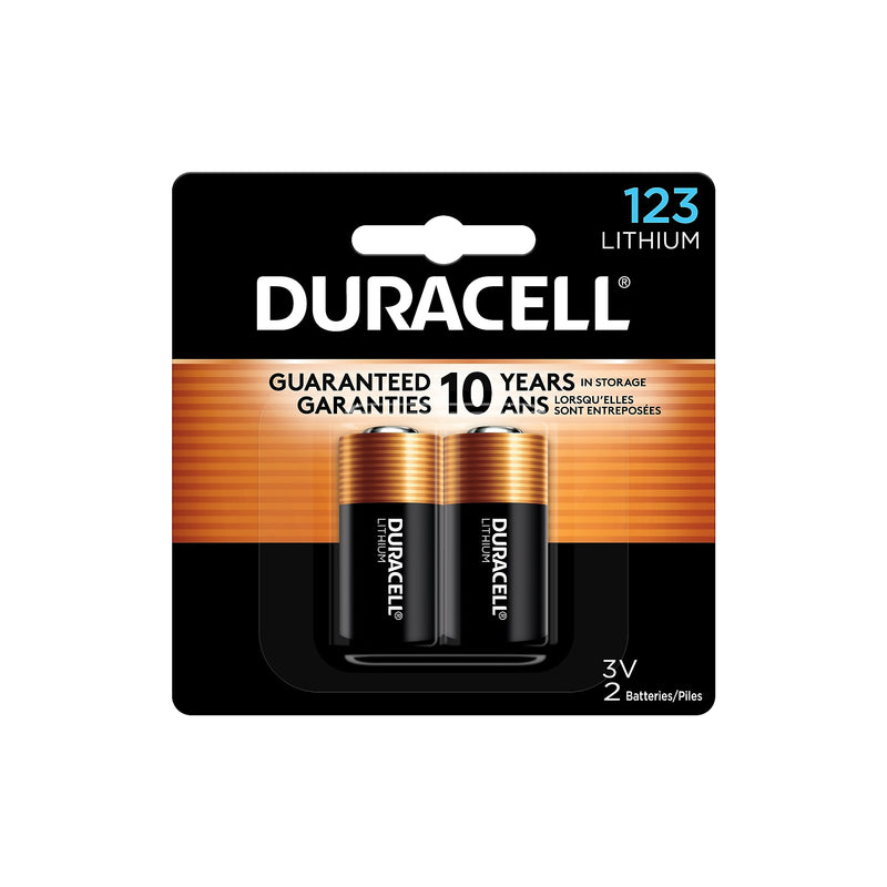 Duracell 123 Lithium 123 Lithium Battery, 2/Pack (DL123AB2PK)