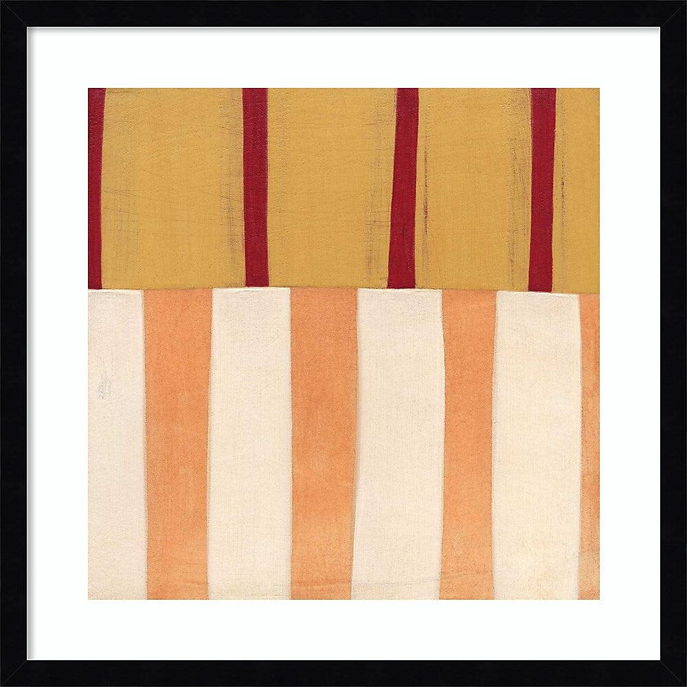 Amanti Art Broken Stripes 3 by Laura Nugent Wood Framed Wall Art Print, 21" x 21" (A42675547358)