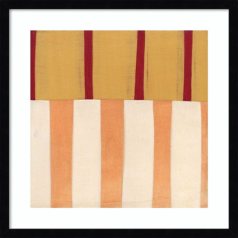 Amanti Art Broken Stripes 3 by Laura Nugent Wood Framed Wall Art Print, 21" x 21" (A42675547358)