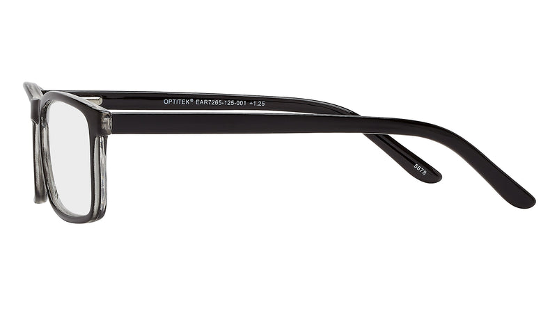 SAV Optitek +2.50 Reading Glasses, Black (EAR7265-250-001)
