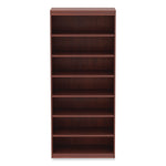 Alera® Alera Valencia Series Square Corner Bookcase, Seven-Shelf, 35.63w x 11.81d x 83.86h, Cherry
