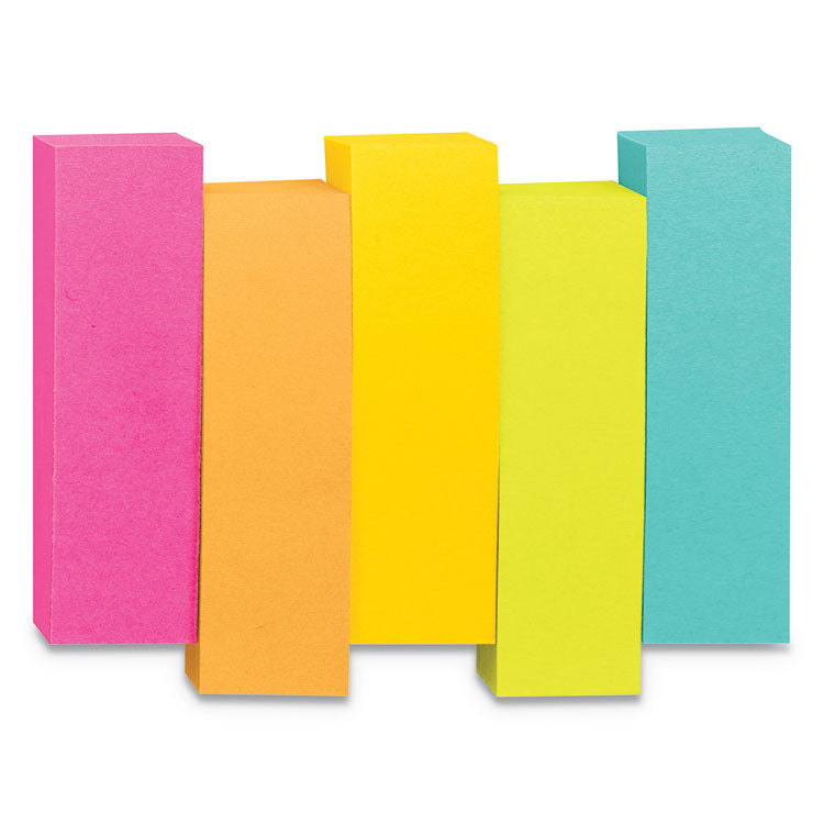 Page Flag Markers, Assorted Brights, 100 Flags/Pad, 5 Pads/Pack