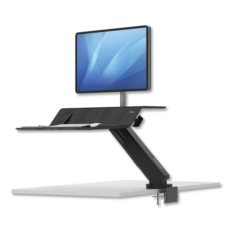 Lotus Rt Sit-Stand Workstation, 48" X 30" X 42.2" To 49.2", Black