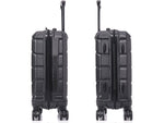 DUKAP Sense 20" Hardside Suitcase, 4-Wheeled Spinner, TSA Checkpoint Friendly, Black (DKSEN00S-BLK)