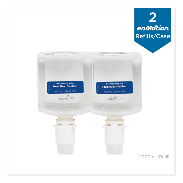 Gp Enmotion High-Frequency-Use Foam Sanitizer Dispenser Refill, Fragrance-Free, 1,000 Ml, Fragrance-Free, 2/carton