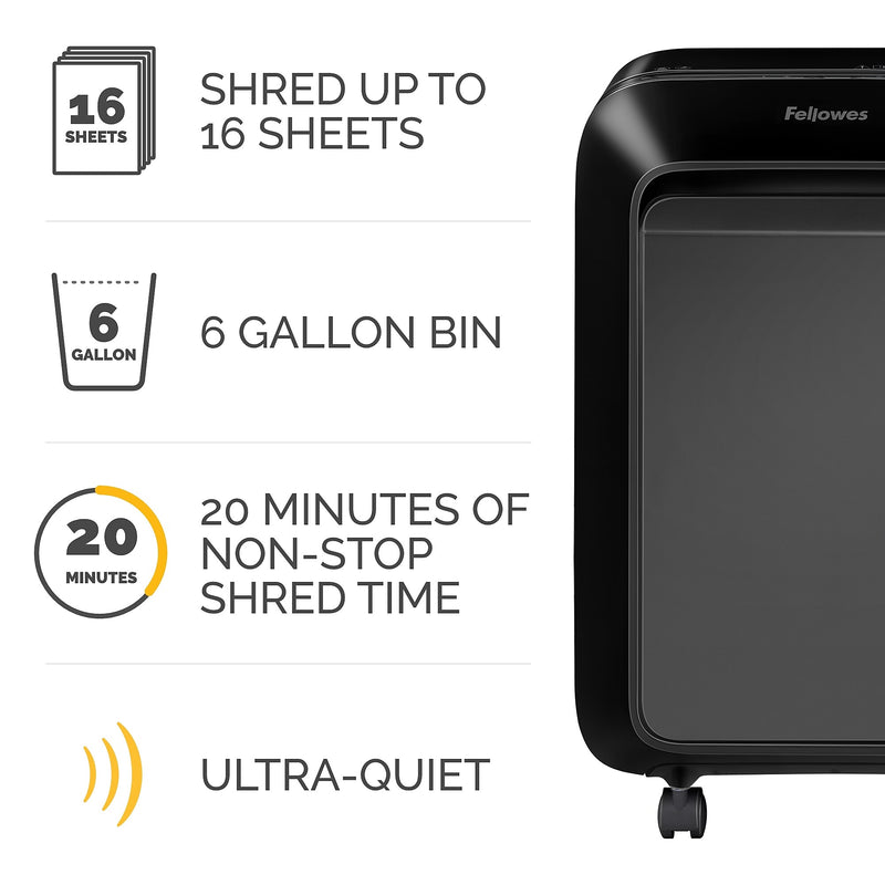 Fellowes LX210 16-Sheet Micro-Cut Shredder (5015201)