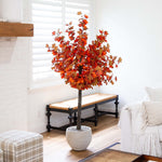 Nearly Natural 6' Autumn Lush Maple Artificial Fall Tree (T4833)