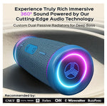 Treblab HD77 Premium Bluetooth Portable Speaker, Waterproof, Blue (HD77BL)