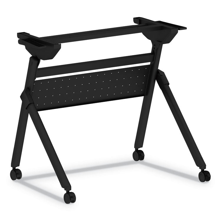 Flip And Nest Table Base, 32.25w X 23.63d X 28.5h, Black