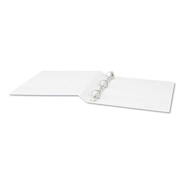 Slant D-Ring View Binder, 3 Rings, 1" Capacity, 11 x 8.5, White