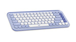 Logitech POP Icon Keys Wireless Keyboard, Lilac/Off White (920-013050)