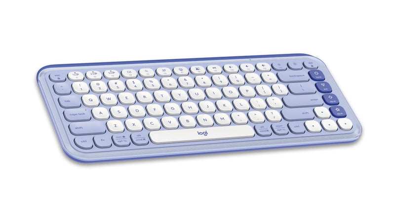 Logitech POP Icon Keys Wireless Keyboard, Lilac/Off White (920-013050)