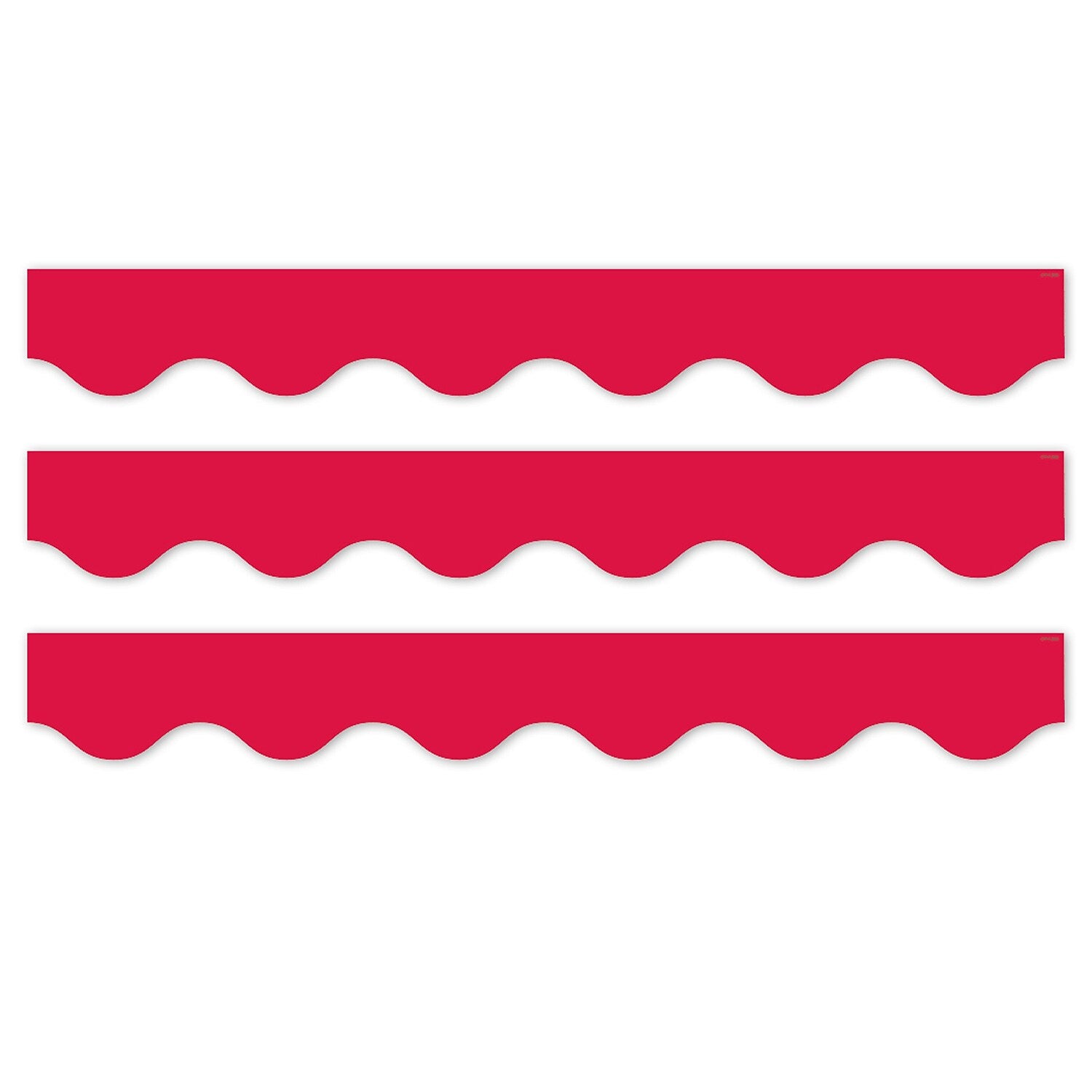 Creative Teaching Press Core Decor EZ Border, 3" x 2', Red Wavy, 24/Pack, 3 Packs/Bundle (CTP11063-3)