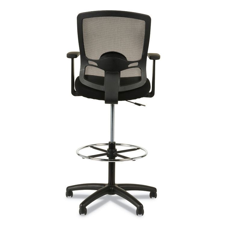 Alera Etros Series Mesh Stool, Supports Up To 275 Lb, 25.19" To 35.23" Seat Height, Black