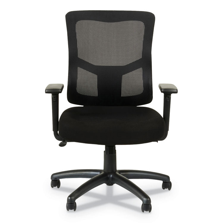 Alera Elusion Ii Series Mesh Mid-Back Swivel/tilt Chair, Adjustable Arms, Supports 275lb, 17.51" To 21.06" Seat Height, Black