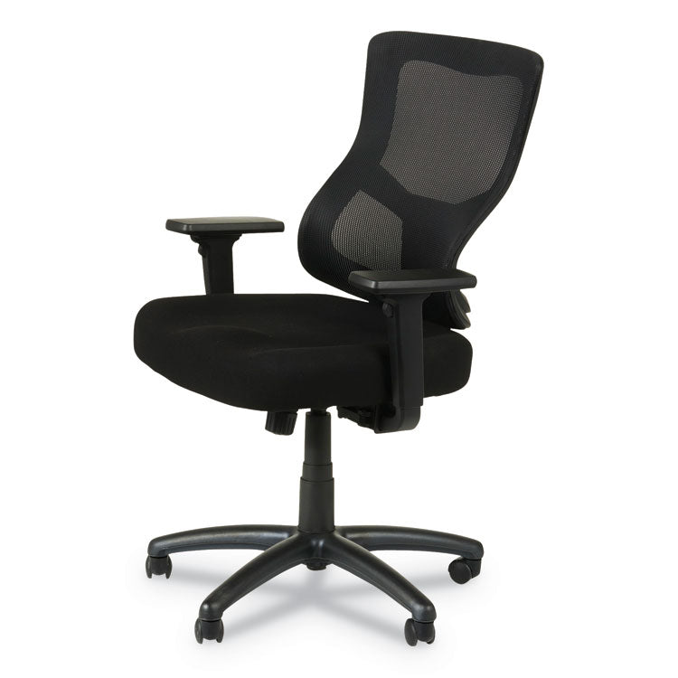 Alera Elusion Ii Series Mesh Mid-Back Swivel/tilt Chair, Adjustable Arms, Supports 275lb, 17.51" To 21.06" Seat Height, Black