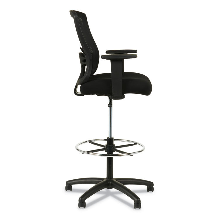 Alera Etros Series Mesh Stool, Supports Up To 275 Lb, 25.19" To 35.23" Seat Height, Black