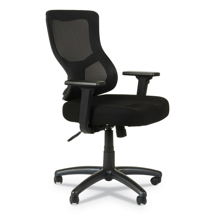 Alera Elusion Ii Series Mesh Mid-Back Swivel/tilt Chair, Adjustable Arms, Supports 275lb, 17.51" To 21.06" Seat Height, Black