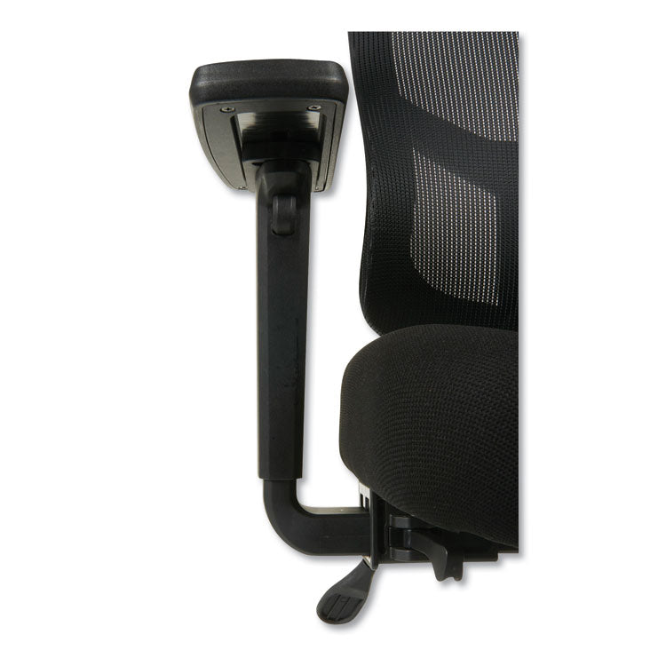 Alera Elusion Ii Series Mesh Mid-Back Swivel/tilt Chair, Adjustable Arms, Supports 275lb, 17.51" To 21.06" Seat Height, Black