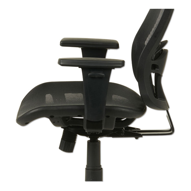 Alera Etros Series Suspension Mesh Mid-Back Synchro Tilt Chair, Supports Up To 275 Lb, 15.74" To 19.68" Seat Height, Black