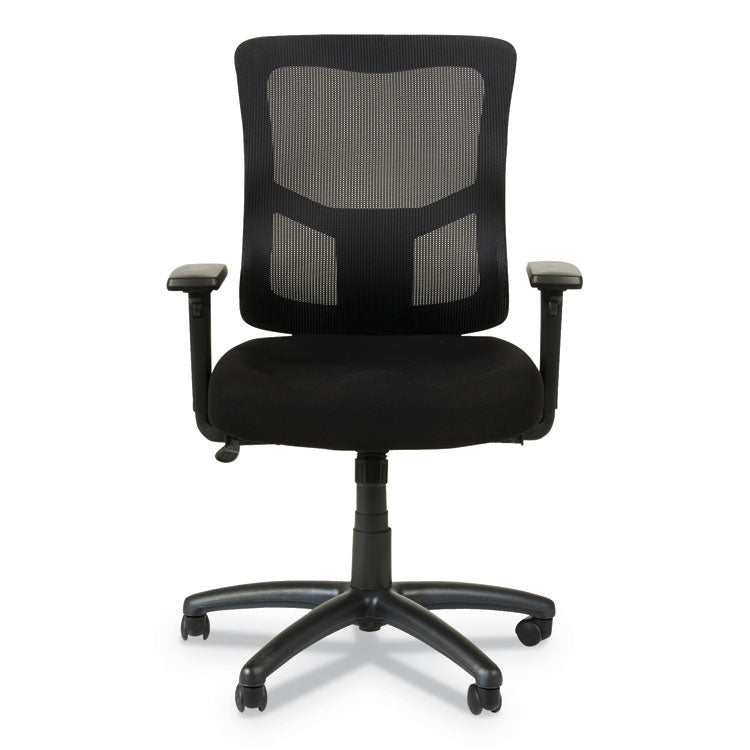 Alera Elusion Ii Series Mesh Mid-Back Swivel/tilt Chair, Adjustable Arms, Supports 275lb, 17.51" To 21.06" Seat Height, Black