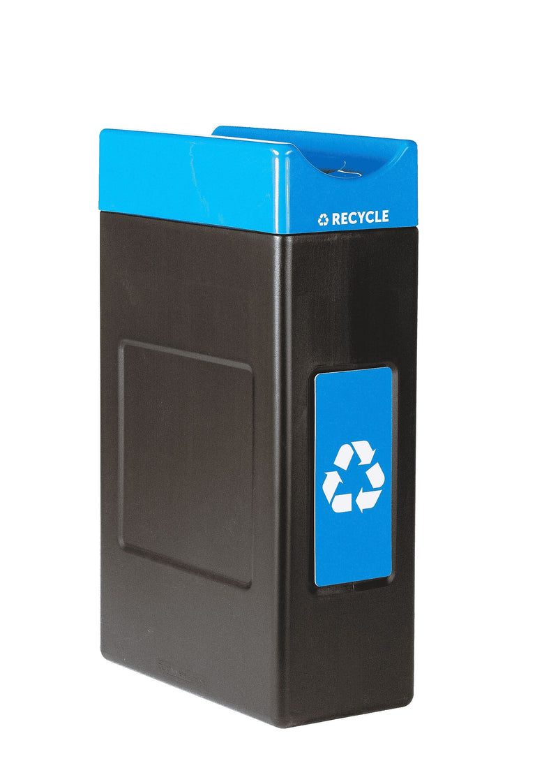 Commercial Zone Avante Polyethylene Recycling Container, 30-Gallon, Black (7873N104A)
