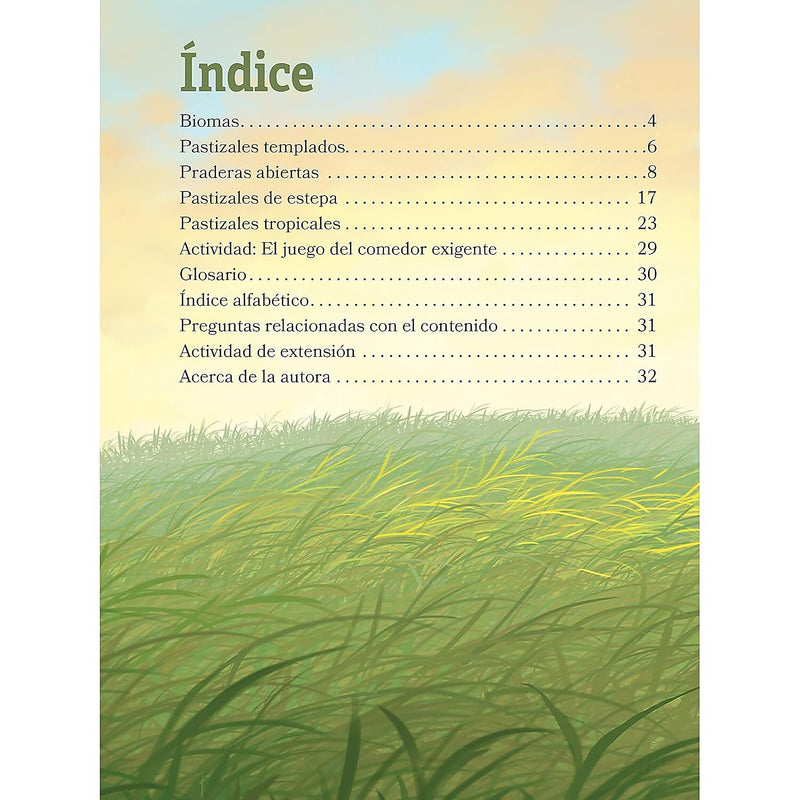 Carson-Dellosa Bridges Animales de los pastizales, Hardcover (CD-9781731654656)