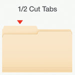 Pendaflex Heavy Duty File Folder, 1-Tab, Assorted, Legal Size, Manila, 100/Box (1007052)