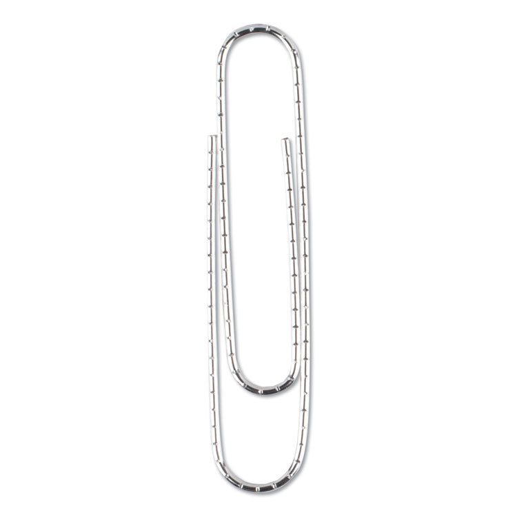 Paper Clips, Jumbo, Nonskid, Silver, 100 Clips/Box, 10 Boxes/Pack