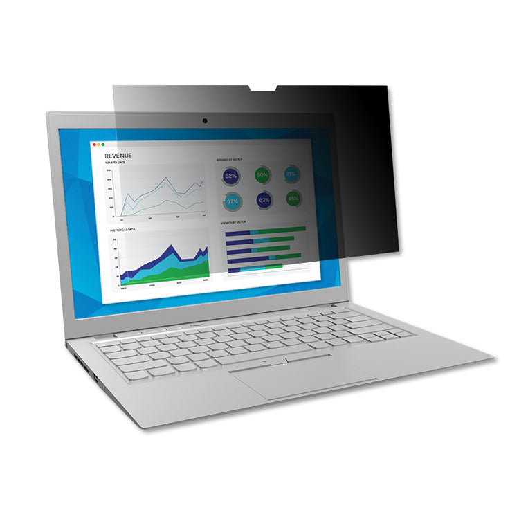 Frameless Blackout Privacy Filter For 15.6" Widescreen Laptop, 16:9 Aspect Ratio