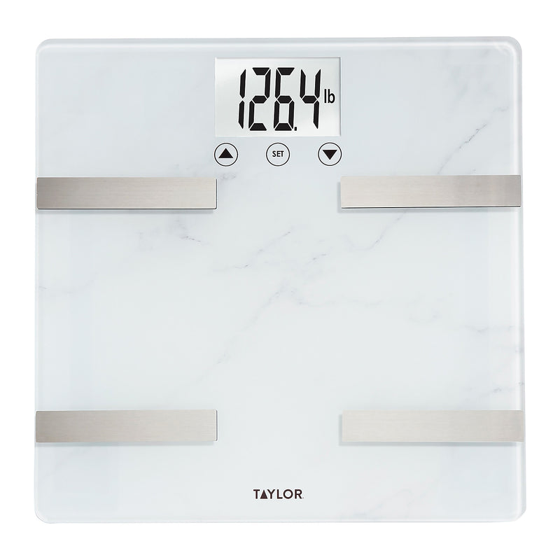 Taylor Precision Products TAP5282549 Bathroom Scale, Marble, 440lbs. Capacity