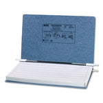 Presstex Covers With Storage Hooks, 2 Posts, 6" Capacity, 14.88 X 8.5, Light Blue