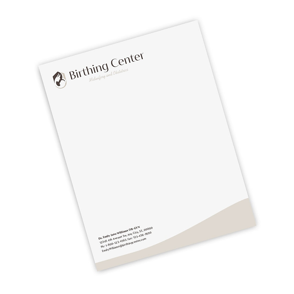 Full Color Letterhead, Premium, Raised Print, 1000/Box