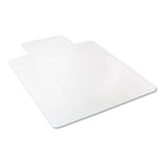 Economat Occasional Use Chair Mat, Low Pile Carpet, Roll, 36 X 48, Lipped, Clear