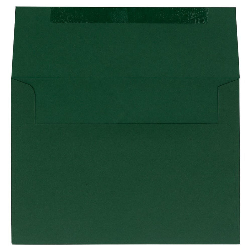 JAM Paper A7 Invitation Envelopes, 5.25" x 7.25", Dark Green, 25/Pack (263917095)