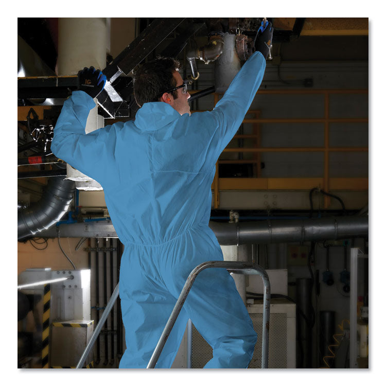 A20 Breathable Particle Protection Coveralls, Large, Blue, 24/carton