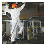 A30 Elastic Back Coveralls, Medium, White, 25/Carton