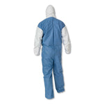 A40 Breathable Back Coveralls, 5X-Large to 6X-Large Combo, White/Blue, 25/Carton