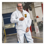 A40 Breathable Back Coveralls, 5X-Large to 6X-Large Combo, White/Blue, 25/Carton
