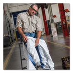 A40 Breathable Back Coveralls, 5X-Large to 6X-Large Combo, White/Blue, 25/Carton