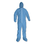 A65 Zipper Front Flame Resistant Coveralls, Large, Blue, 25/Carton