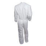 A30 Elastic Back And Cuff Coveralls, 4x-Large, White, 21/carton