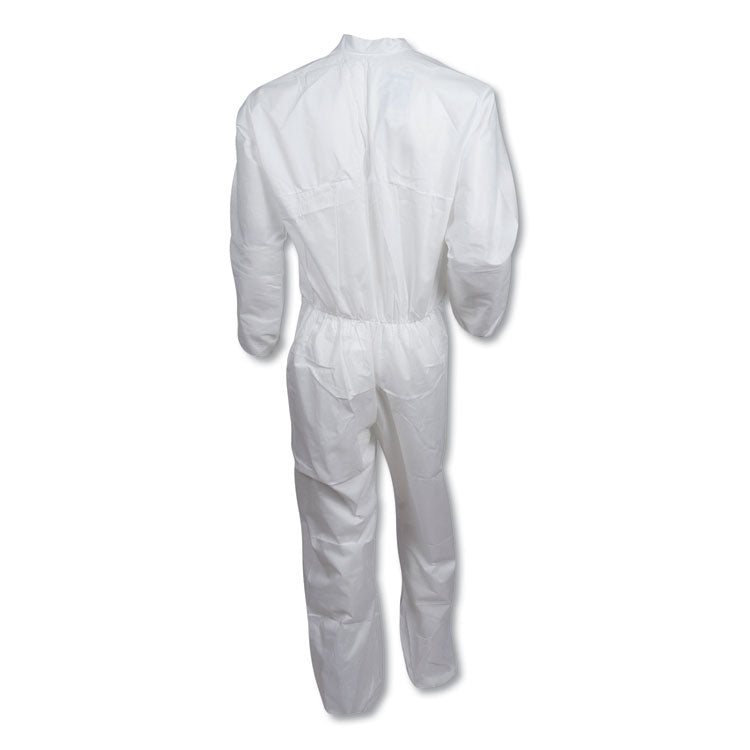 A30 Elastic Back And Cuff Coveralls, 4x-Large, White, 21/carton
